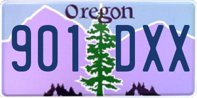 OR license plate 901DXX