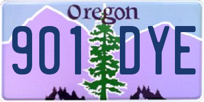 OR license plate 901DYE