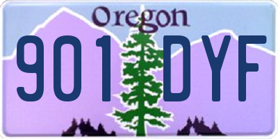 OR license plate 901DYF