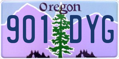 OR license plate 901DYG