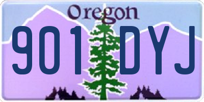 OR license plate 901DYJ