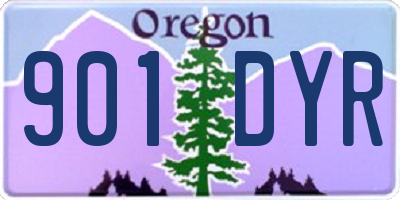 OR license plate 901DYR