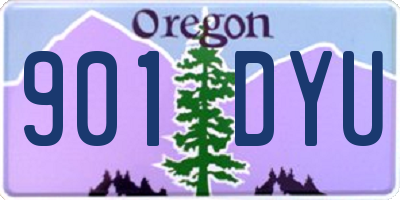 OR license plate 901DYU