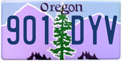OR license plate 901DYV
