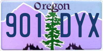 OR license plate 901DYX
