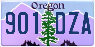 OR license plate 901DZA