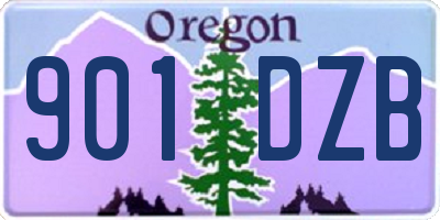 OR license plate 901DZB