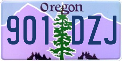 OR license plate 901DZJ
