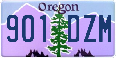 OR license plate 901DZM