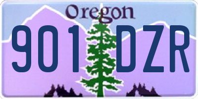 OR license plate 901DZR