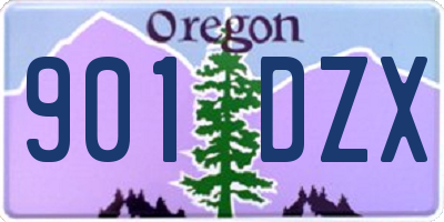 OR license plate 901DZX