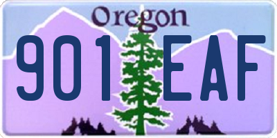 OR license plate 901EAF