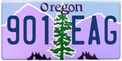 OR license plate 901EAG