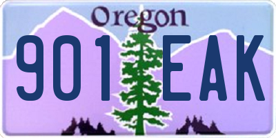OR license plate 901EAK