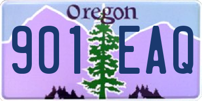 OR license plate 901EAQ