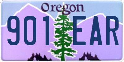 OR license plate 901EAR