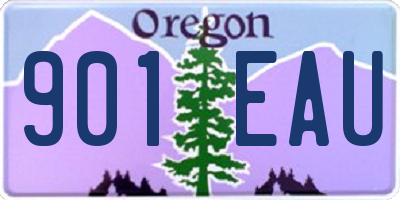 OR license plate 901EAU