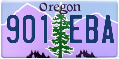 OR license plate 901EBA