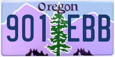 OR license plate 901EBB