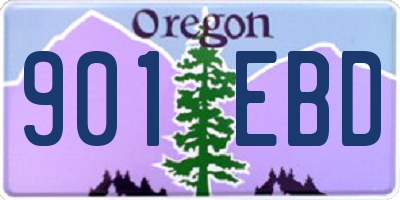 OR license plate 901EBD