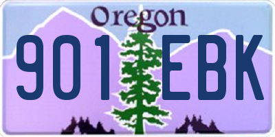 OR license plate 901EBK