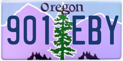 OR license plate 901EBY