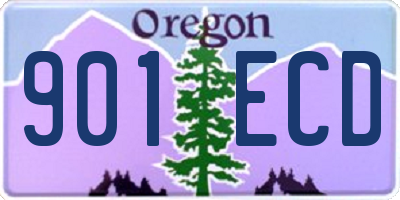 OR license plate 901ECD