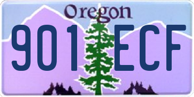 OR license plate 901ECF