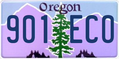 OR license plate 901ECO