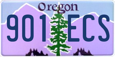 OR license plate 901ECS