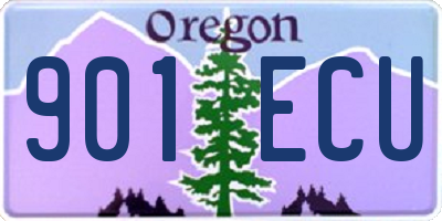 OR license plate 901ECU