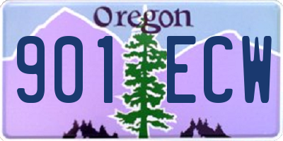 OR license plate 901ECW