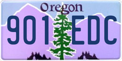 OR license plate 901EDC