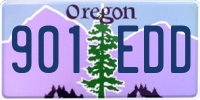OR license plate 901EDD