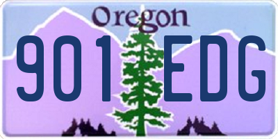 OR license plate 901EDG