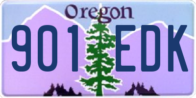 OR license plate 901EDK