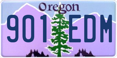 OR license plate 901EDM