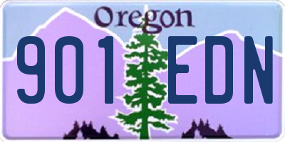 OR license plate 901EDN