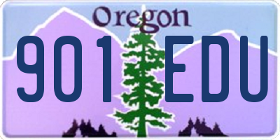 OR license plate 901EDU