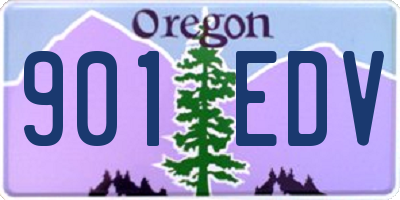 OR license plate 901EDV