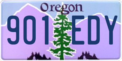 OR license plate 901EDY