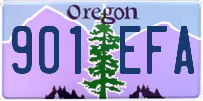 OR license plate 901EFA
