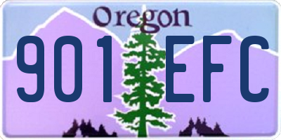 OR license plate 901EFC