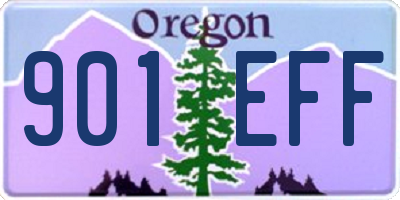 OR license plate 901EFF