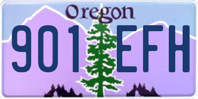 OR license plate 901EFH