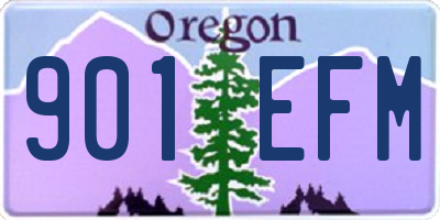 OR license plate 901EFM