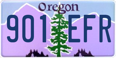 OR license plate 901EFR