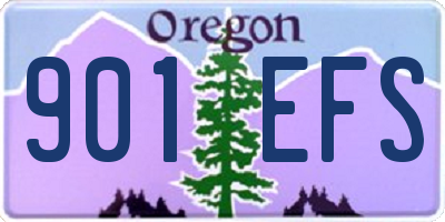 OR license plate 901EFS
