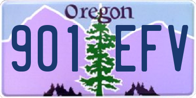 OR license plate 901EFV