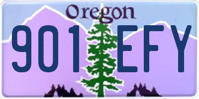 OR license plate 901EFY